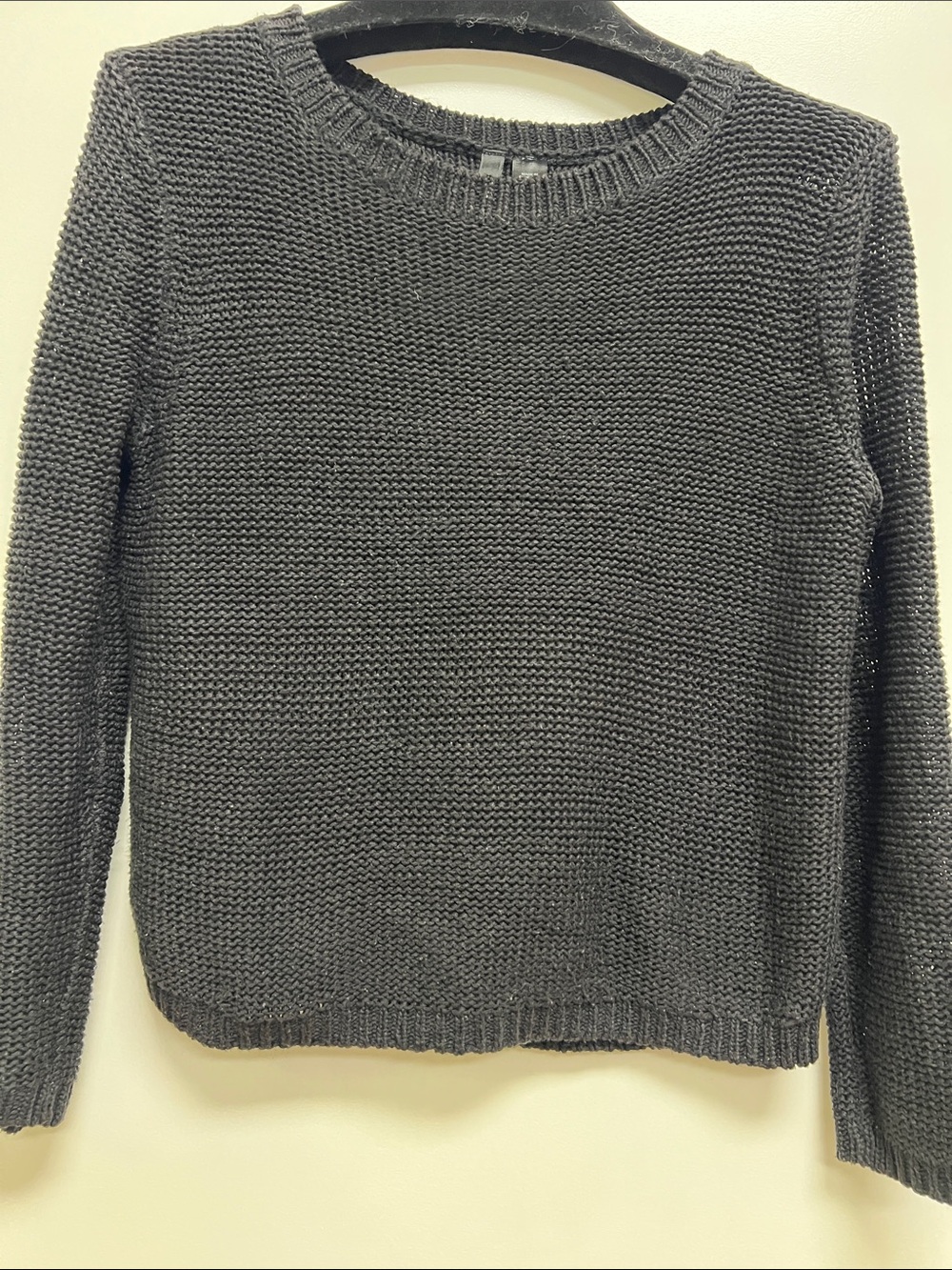 Divided Charcoal Gray Crewneck Sweater